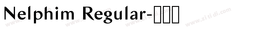 Nelphim Regular字体转换 Nelphim Regular字体转换